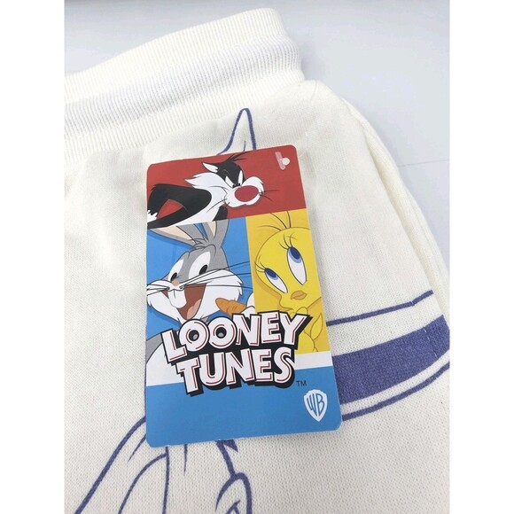 LOONEY TUNES Women's Graphic Print Jogger Midrise Relaxed Women's XS Bugs Bunny - Picture 8 of 11